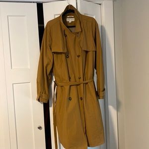 Camel Trench Coat Size 3X